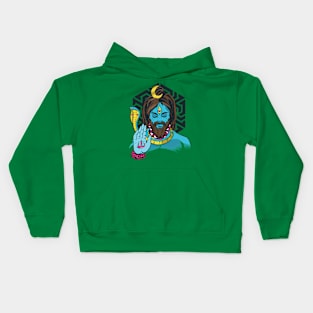 Vintage Lord Shiva Hindu God Kids Hoodie